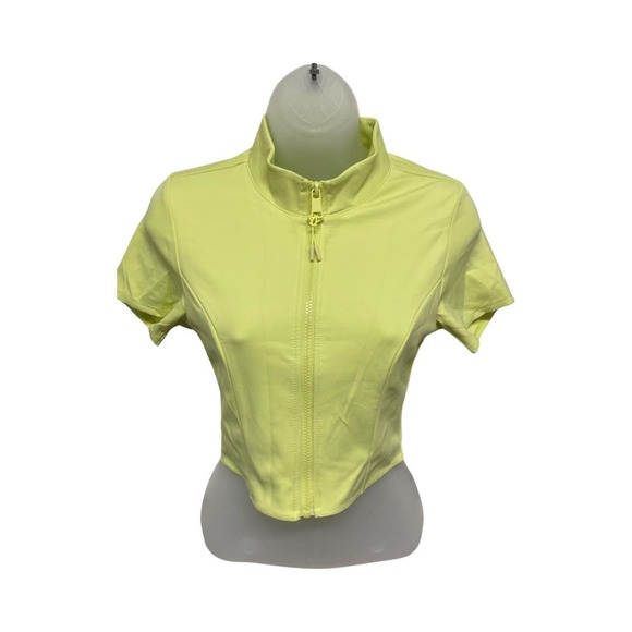 Good American Womens Small Compression Scuba Swim Crop Top in Key Lime.  NWT - Picture 6 of 6